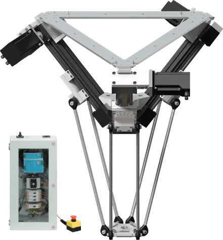 Robot delta : préassemblé, avec système de pilotage, périmètre de travail d'un diamètre de 660 mm